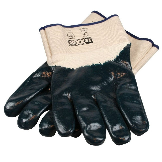Guanti da lavoro blu rivestiti in nitrile taglia XL (10)