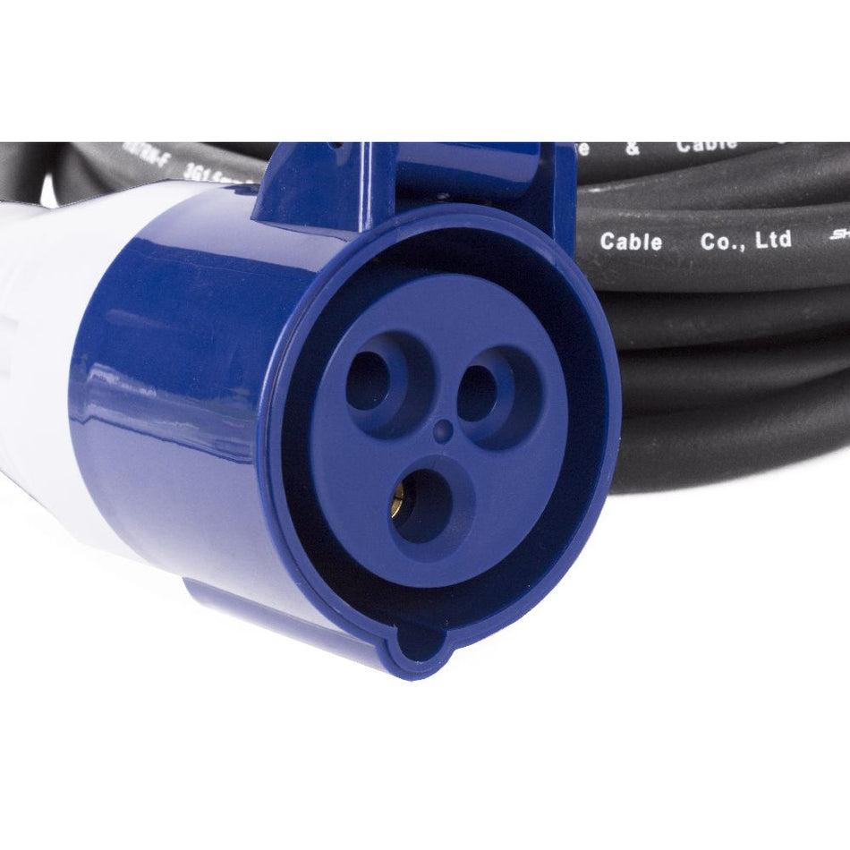 Prolunga elettrica industriale 2P+T 16A in neoprene 3X1,5mm2 H07RN-F 10 metri IP44