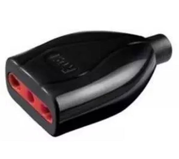 Presa mobile bipasso 2P+T 10/16A 250V nera ROSI RS98110