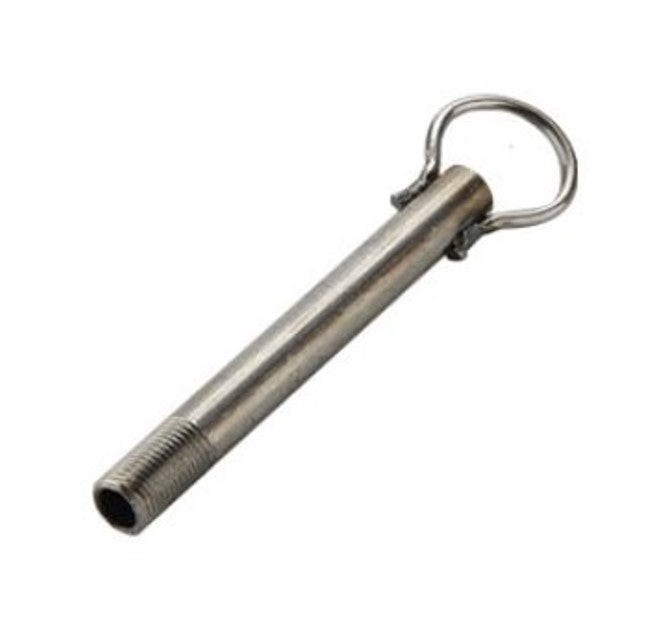 Tige per portalampada con anello di sostegno finitura metallo grezzo