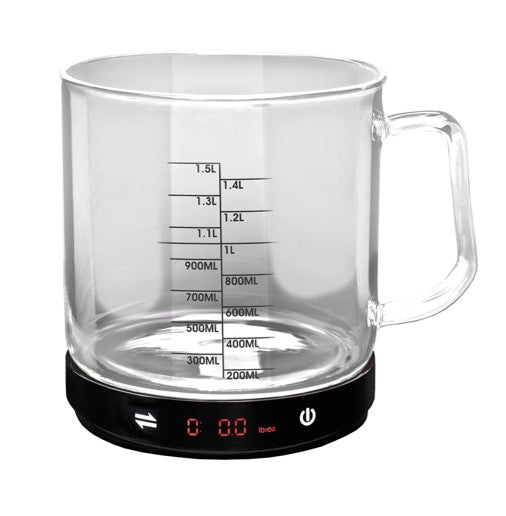 Bilancia da cucina digitale con contenitore in vetro 5 Kg