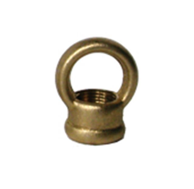 Gancio in ottone con foro filettato M10X1 con vite di bloccaggio 0246