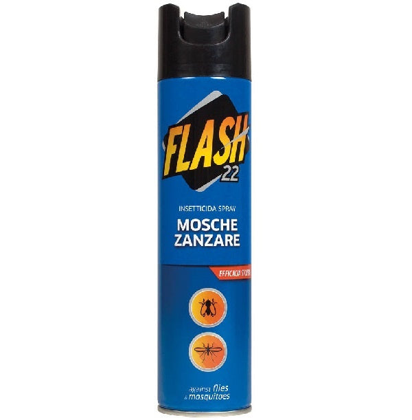 Insetticida spray FLASH 22 contro mosche e zanzare 250 ml
