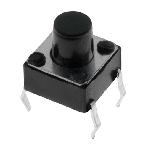 Micropulsante 6x6x15 mm 50mA 12 VCC per applicazioni elettroniche