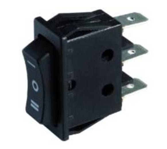 Deviatore unipolare 3 posizioni con autoritorno 35A 12VCC