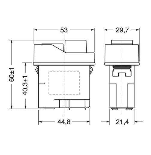 Interruttore elettromagnetico impermeabile 4 poli rosso/verde KEDU KJD32D