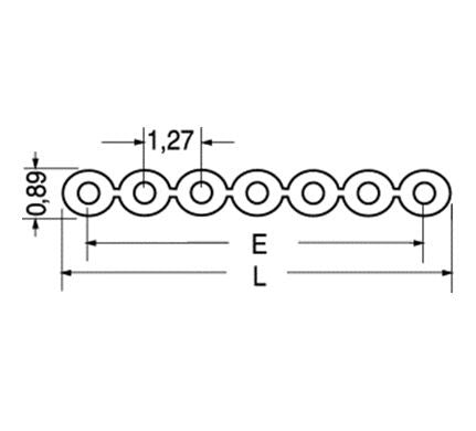 Piattina multipolare AWG 28 grigia flat-cable 14 poli