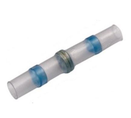 100 Giunzioni autosaldanti anello blue 16-14 AWG