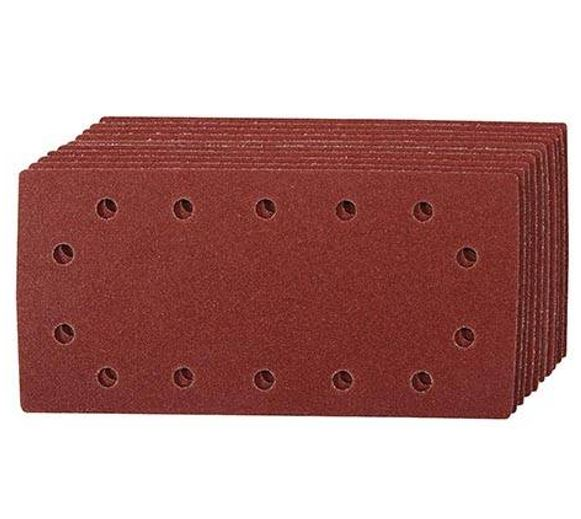10 Carta vetrata in fogli 115X230 mm fissaggio a strappo pre forati grana 60
