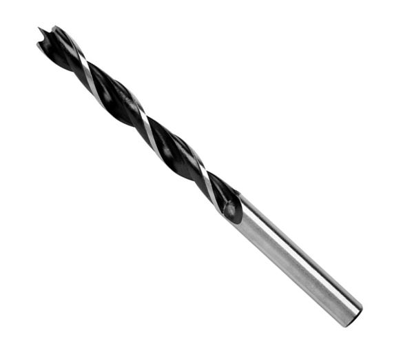 10 Punte per legno diametro 3X60 mm con punta di centraggio e doppia scanalatura
