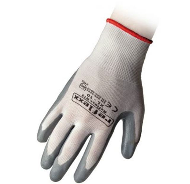 Guanti taglia M (8)  in nitrile  bianco/grigi REFLEXX N12