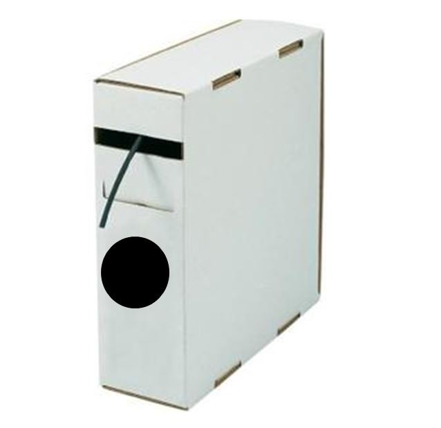 Box guaina diametro 4.8 termorestringente in poliolefina 2:1 nera 10 metri
