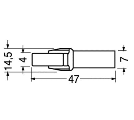 Portafusibile volante per fusibili 6,3 x 32