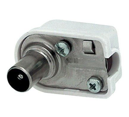 Spina coassiale maschio per TV a pipa 13 mm