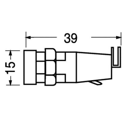 Portafusibile da pannello per fusibili 5 X 20 N. SEMKO