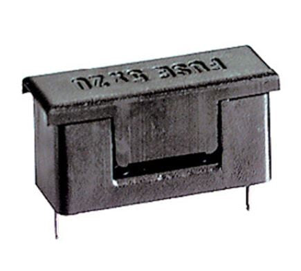Portafusibile con coperchio per C.S. per fusibili 5 X 20 OMEGA C1020