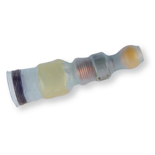 Cappucci terminali termorestringenti con anello di stagno autosaldante 12-10 AWG gialli