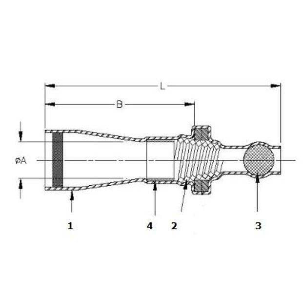 Cappucci terminali termorestringenti con anello di stagno autosaldante 12-10 AWG gialli