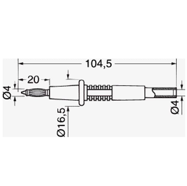 Coppia puntali R+N CAT II 1000V