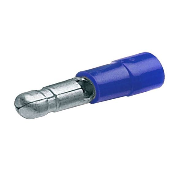 Capicorda cilindrico isolato ad innesto maschio blu 1,5-2,5 mm2  CEMBRE BF-BM5 confezione 100 pz
