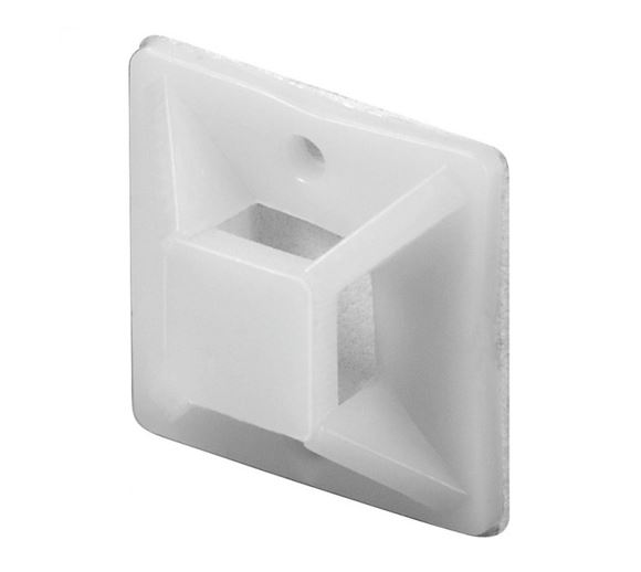 100 basette 19 X 19 X 3,6 FIXPOINT naturali per fascette