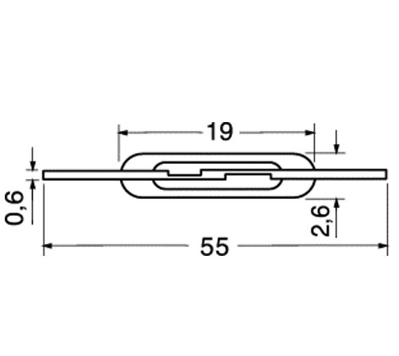 Ampolla reed 10W - 1A 1 contatto normalmente aperto