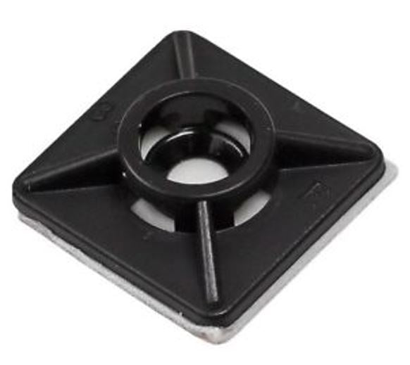 100 Basette 19 X 19 X 3,6 nere per fascette