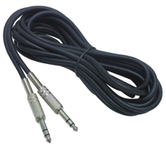5 Metri cavo di collegamento con 2 JACK 6,3 mm stereo HOLLYWOOD
