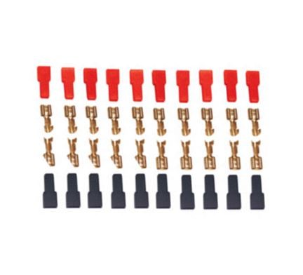 Kit 20 faston femmina e coprifaston passo 6,35