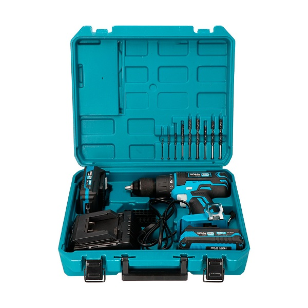 Trapano avvitatore 20V con 2 batterie 2.0 ah  a percussione serie PRO Koma tools EDM