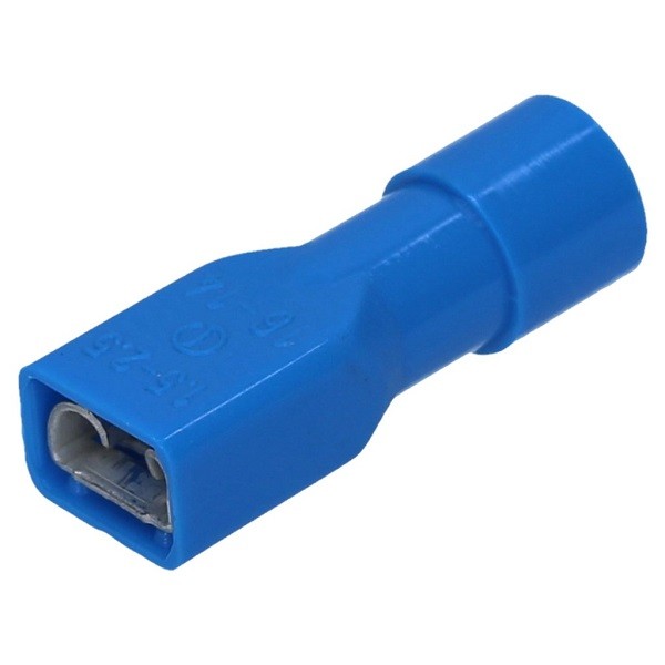 Capicorda 4,8x0,5 totalmente preisolato ad innesto femmina blu CEMBRE BF-F405P confezione 100 pz