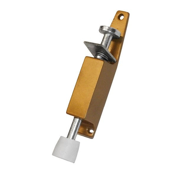 Fermaporta a pedale ottonato finitura oro 12x25 mm