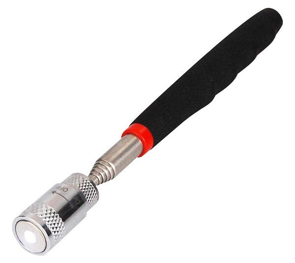 Calamita con asta telescopica 19-80 cm e luce led