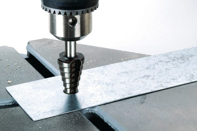 Punta conica a scalini HSS da diametro 4 a 20 mm WOLFCRAFT 2515000