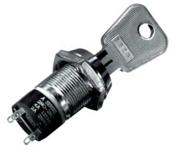 Interruttore a chiave 2 posizioni 2A-250V