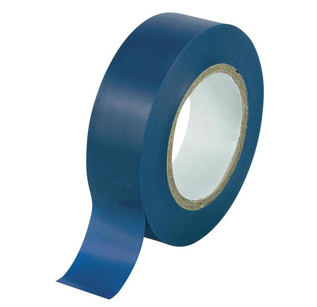 Nastro isolante 15 x 10 mt PVC autoadesivo blu