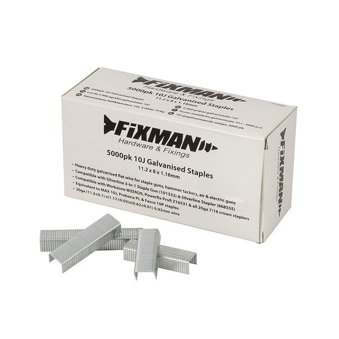 5000 Punti metallici a sollecitazione severa 11,2x12x1,17 mm galvanizzati 10J