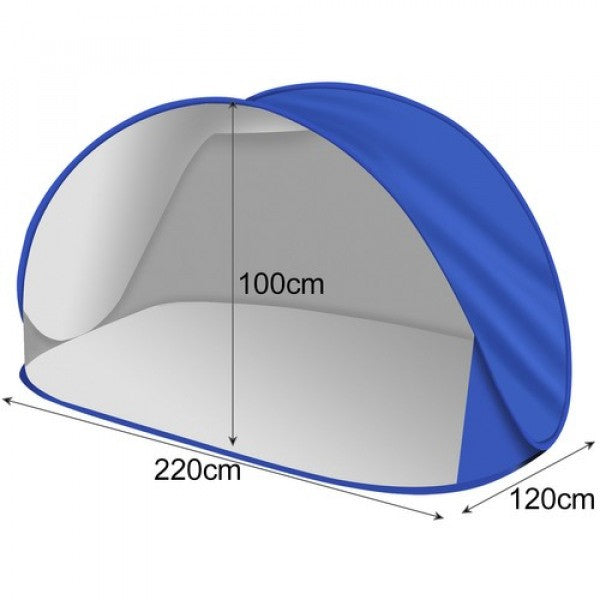 Tenda da spiaggia Self Pop Up 220x120 cm TRIZAND protegge da raggi UV sole e vento
