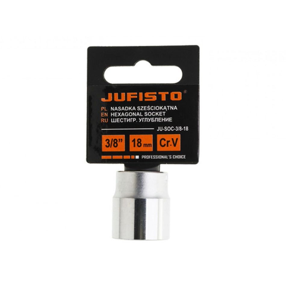 Inserto 3/8" - 18 mm esagonale per chiavi a bussola JUFISTO