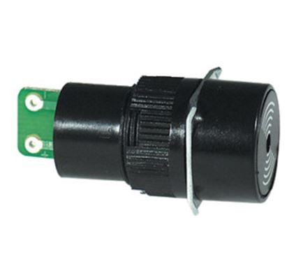 Buzzer elettronico 24V da pannello tondo diametro 18 mm