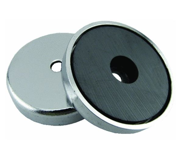4 Magneti in ferrite diametro 36 mm capacità' 7,2 Kg