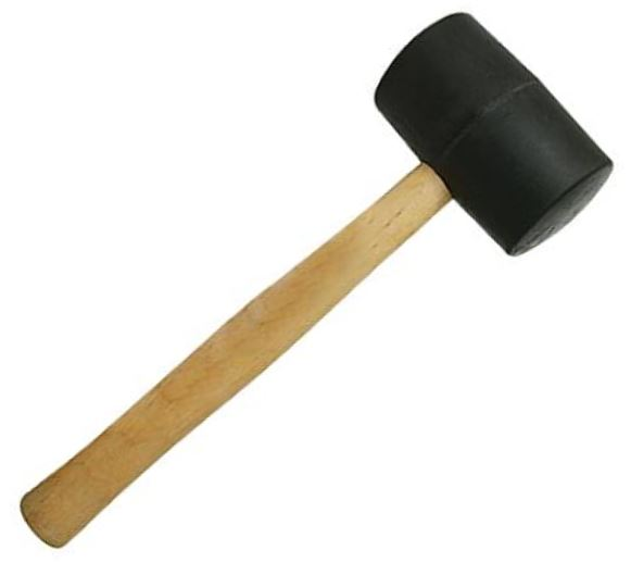 Mazzuolo 454 gr in gomma nera