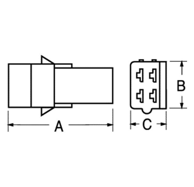 Kit blocchetti maschio - femmina 2P