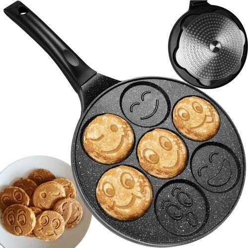 Padella per uova e pankake con faccine diametro 26 cm