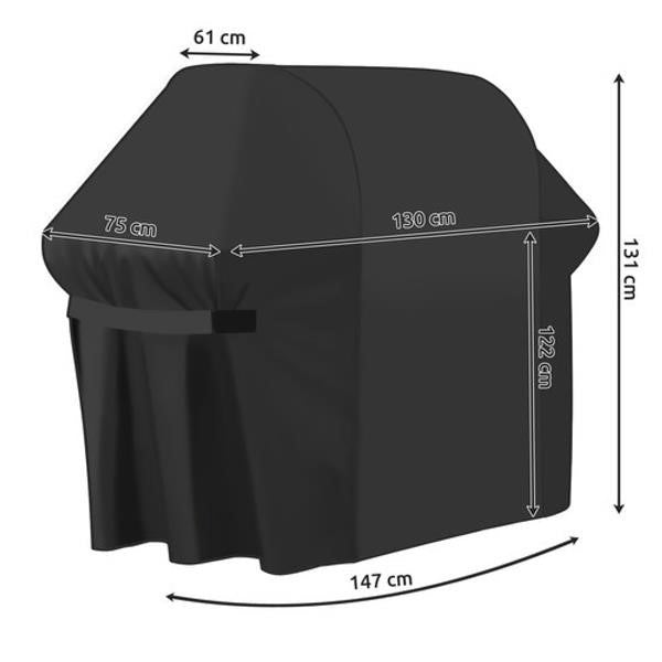 Copertura per barbecue da giardino 147x61x122 cm