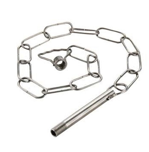 Catena ad anelli piccoli grezza lunghezza 60 cm per lampadari