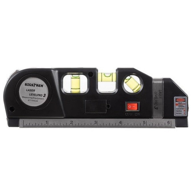 Livella laser BIGSTREN con metro flessibile da 2,5 metri