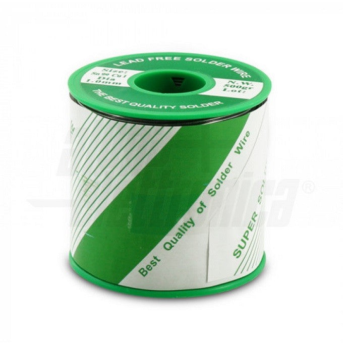 Stagno per saldatura SOLTIN diam. 1,0 mm 99-1% Sn/Cu conf. 100 gr