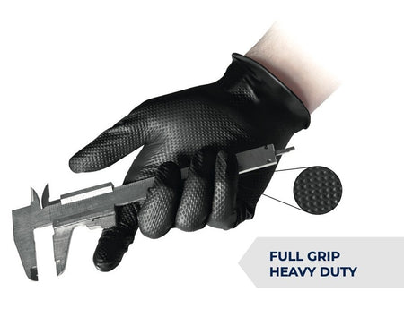 Guanti monouso in nitrile taglia XXL neri full grip REFLEXX N85 confezione 50 pz