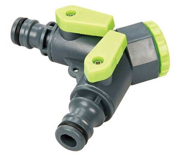 Connettore rubinetto a 2 vie